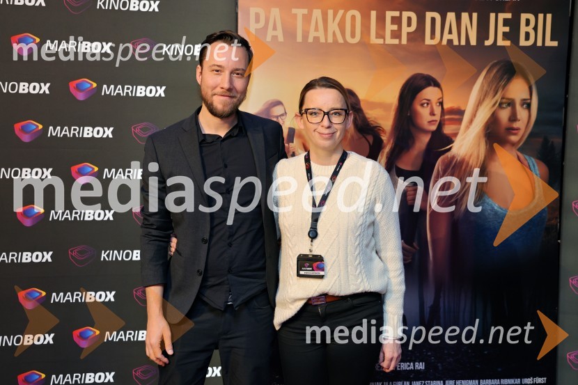  Tamir Gostiša, producent in glasbenik;  Ksenija Arzenšek, pomočnica direktorja MARIBOXPremiera filma Pa tako lep dan je bil s Katarino Čas v Mariboxu