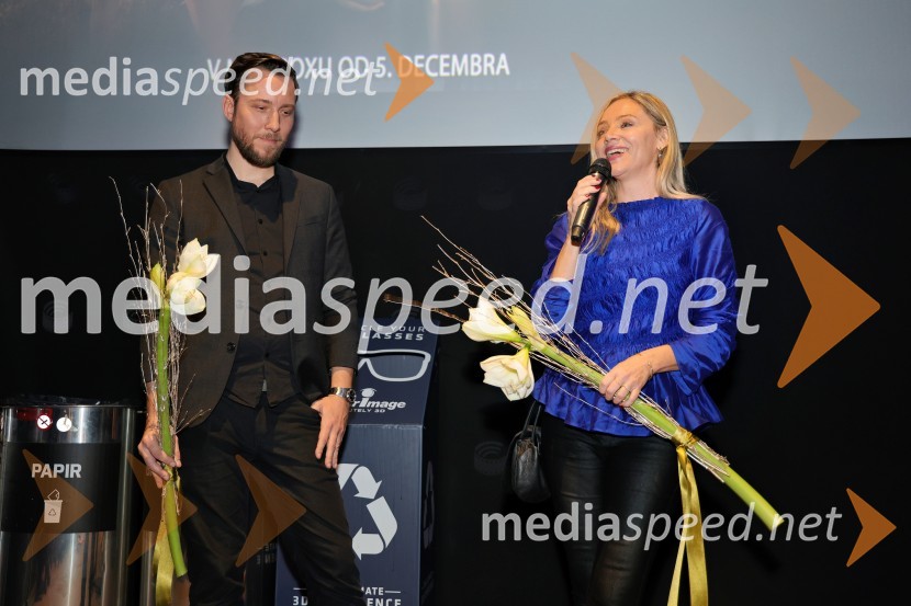  Tamir Gostiša, producent in glasbenik;  Katarina Čas, igralkaPremiera filma Pa tako lep dan je bil s Katarino Čas v Mariboxu