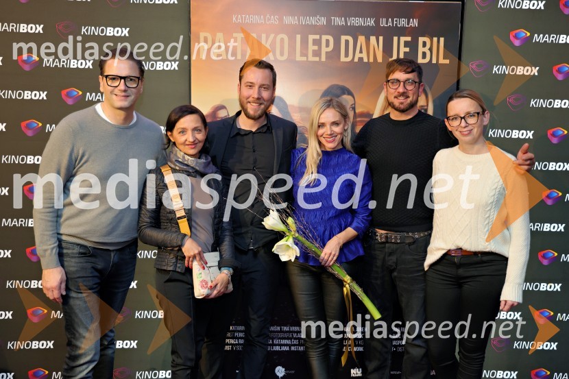  Stipe Jerić, direktor Maribox;  Jagoda Đorđević, PR Maribox;  Tamir Gostiša, producent in glasbenik;  Katarina Čas, igralka;  Perica Rai, režiser;  Ksenija Arzenšek, pomočnica direktorja MARIBOXPremiera filma Pa tako lep dan je bil s Katarino Čas v Mariboxu