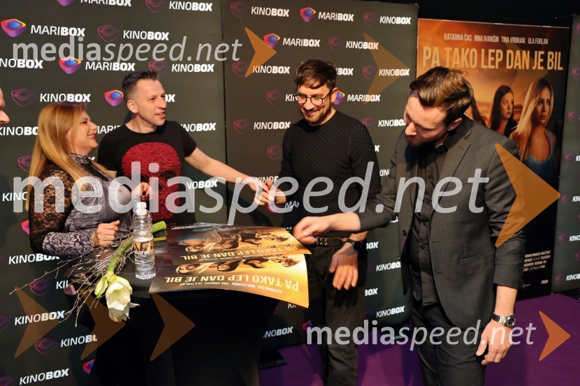  ... ;  ... ;  Perica Rai, režiser;  Tamir Gostiša, producent in glasbenikPremiera filma Pa tako lep dan je bil s Katarino Čas v Mariboxu