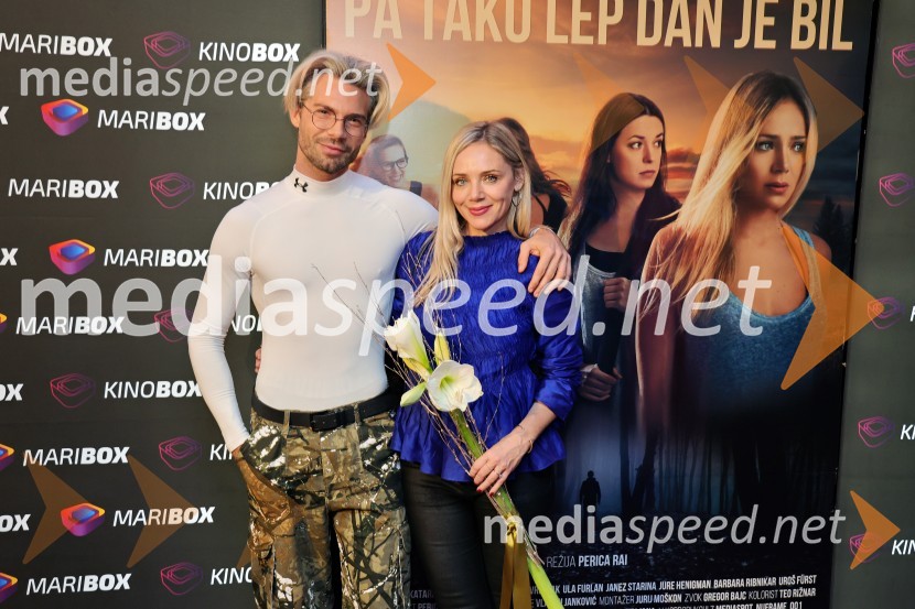  Tibor Golob, fotograf;  Katarina Čas, igralkaPremiera filma Pa tako lep dan je bil s Katarino Čas v Mariboxu