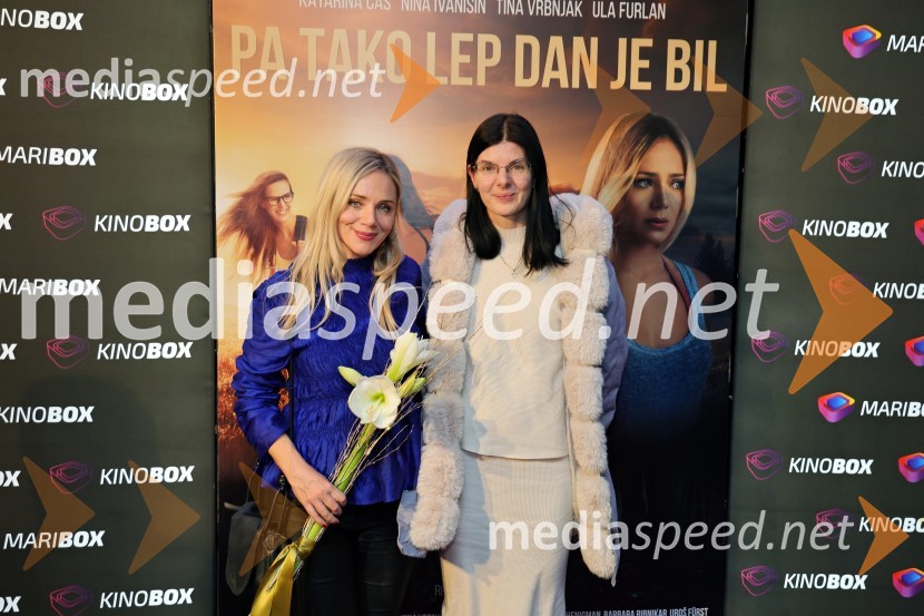  Katarina Čas, igralka;  ... Premiera filma Pa tako lep dan je bil s Katarino Čas v Mariboxu