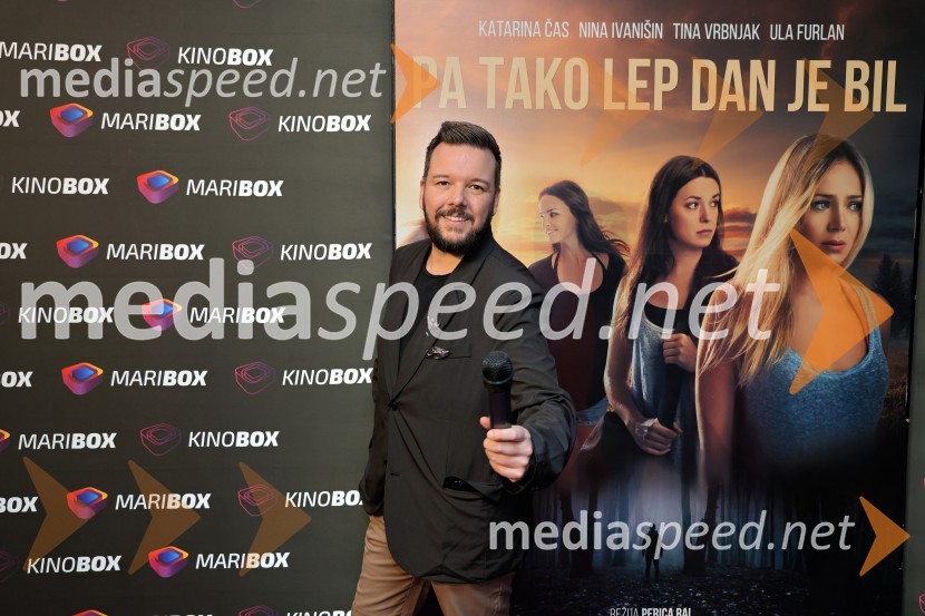  Denis Bende Živčec, novinar, VečerPremiera filma Pa tako lep dan je bil s Katarino Čas v Mariboxu