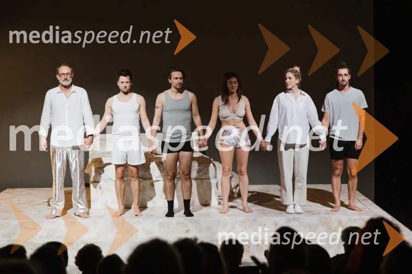  Blaž Valič, igralec;  Andrej Zalesjak, igralec;  Jure Kopušar, igralec;  Medea Novak, igralka;  Ivana Percan Kodarin, igralka;  Žiga Udir, igralecPogovori po seksu, premiera komične drame v SNG Nova Gorica