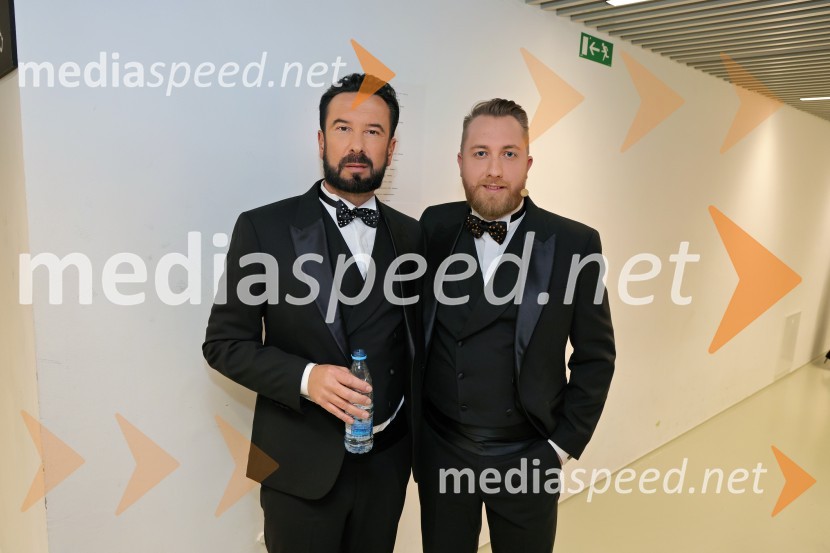  Renato Vindiš;  Aleksander Pozvek, imitator in novinarTradicionalni Silvestrski pozdrav v Mariboru