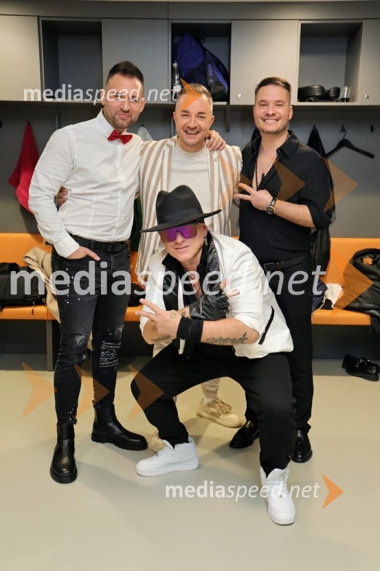  Marko Popovič - Mark, skupina Game Over;  Štefan  Čamič - Steffanio, skupina Game Over;  Dejan Krajnc, Dejan Dogaja;  Denis  Vučak- Deniss, skupina Game OverTradicionalni Silvestrski pozdrav v Mariboru