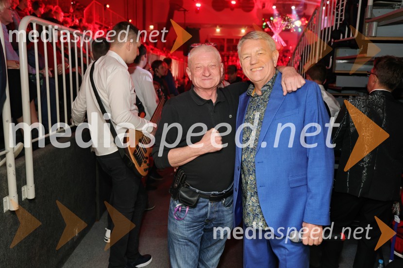  Slobodan Mageš-Magi, DJ;  Rudi Šantl, pevecTradicionalni Silvestrski pozdrav v Mariboru