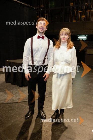  Nejc Jezernik, igralec;  Lena Hribar  Škrlec, igralkaTa veseli dan ali Matiček se ženi, premiera v MGL