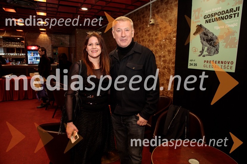  Eva Belčič, vodja marketinga in odnosov z javnostmi, Prešernovo gledališče Kranj;  Ivica Buljan, režiserRazodetje, premiera, Prešernovo gledališče Kranj