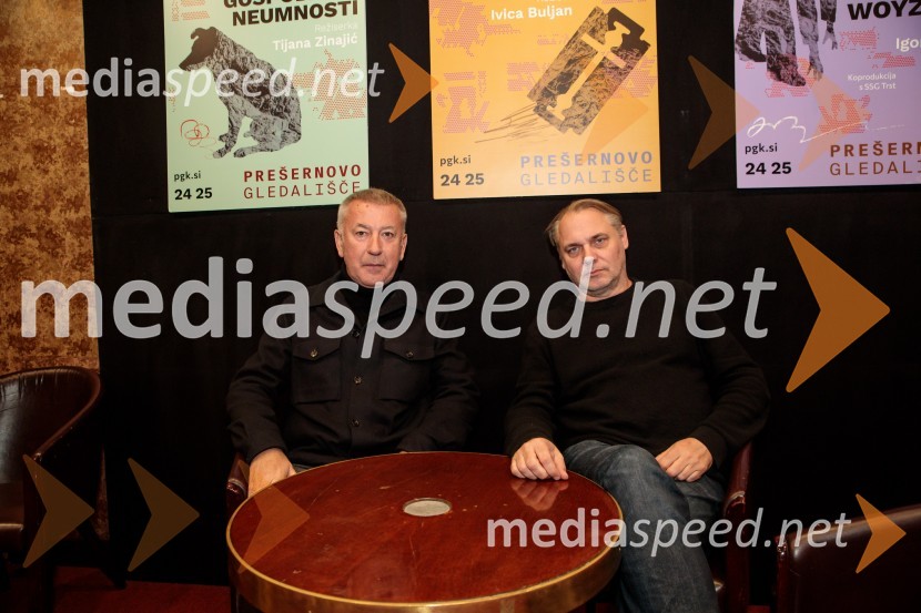  Ivica Buljan, režiser;  Mattias Andersson, igralec, režiser in dramatikRazodetje, premiera, Prešernovo gledališče Kranj