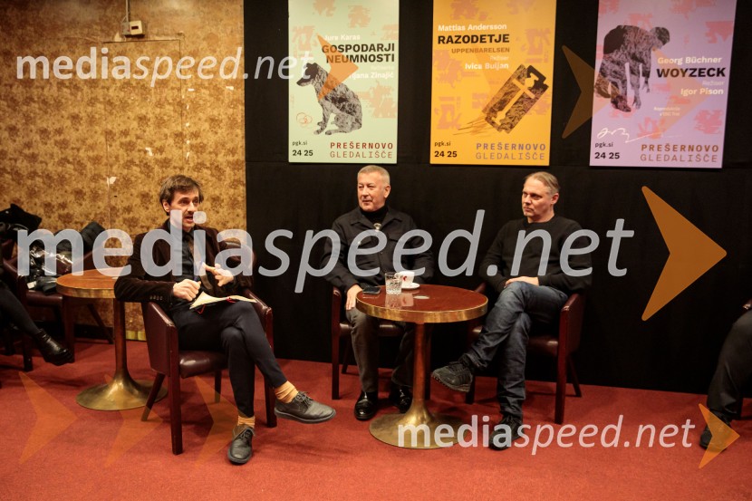  Rok Bozovičar, direktor, Prešernovo gledališče Kranj ;  Ivica Buljan, režiser;  Mattias Andersson, igralec, režiser in dramatikRazodetje, premiera, Prešernovo gledališče Kranj