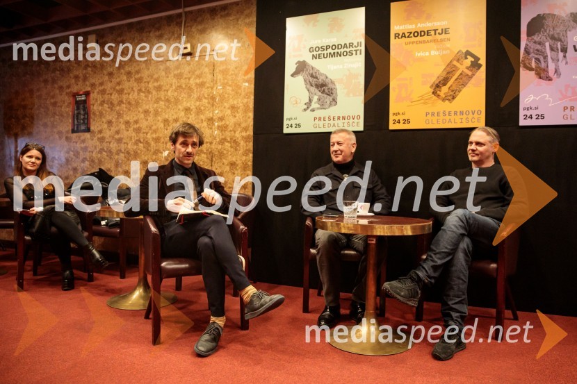  Rok Bozovičar, direktor, Prešernovo gledališče Kranj ;  Ivica Buljan, režiser;  Mattias Andersson, igralec, režiser in dramatikRazodetje, premiera, Prešernovo gledališče Kranj