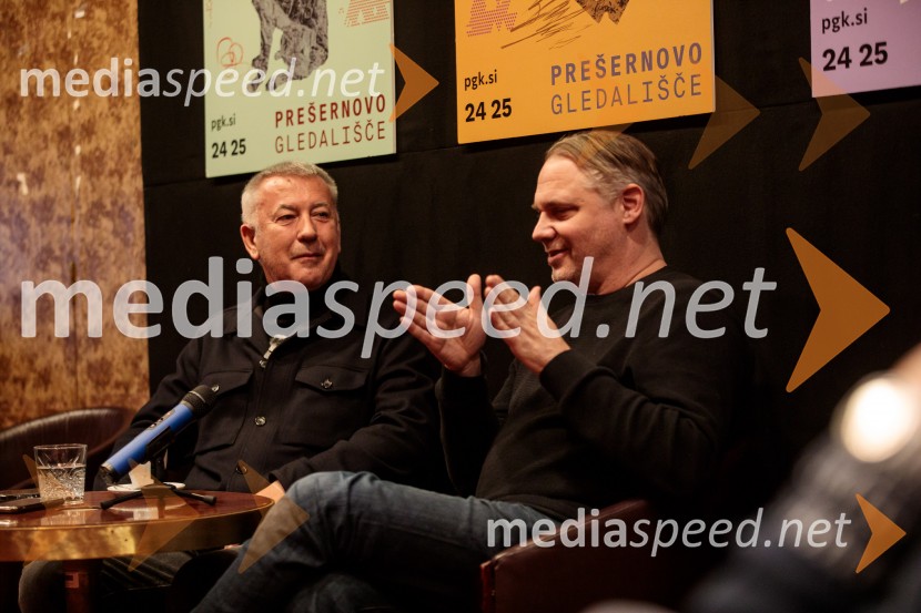  Ivica Buljan, režiser;  Mattias Andersson, igralec, režiser in dramatikRazodetje, premiera, Prešernovo gledališče Kranj