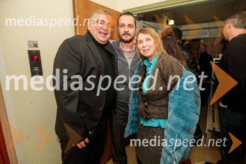  Robert Waltl, direktor, Mini teater;  Blaž Setnikar, igralec;  Darja Reichman, igralkaRazodetje, premiera, Prešernovo gledališče Kranj