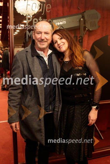  Ciril Roblek, inspicient PGK;  Eva Belčič, vodja marketinga in odnosov z javnostmi, Prešernovo gledališče KranjRazodetje, premiera, Prešernovo gledališče Kranj