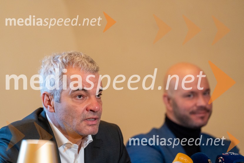  Aleksander Saša Arsenovič, župan, Mestna občina Maribor;  Matevž Frangež, državni sekretarNovinarska konferenca s predstavitvijo prenovljene Hiše Najstarejše trte