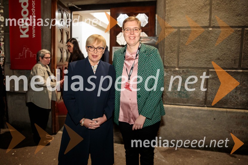 dr. Nataša Pirc Musar, predsednica Republike Slovenije;  Polona Černič, Festival LGBT filma40. Festival LGBT filma, otvoritev