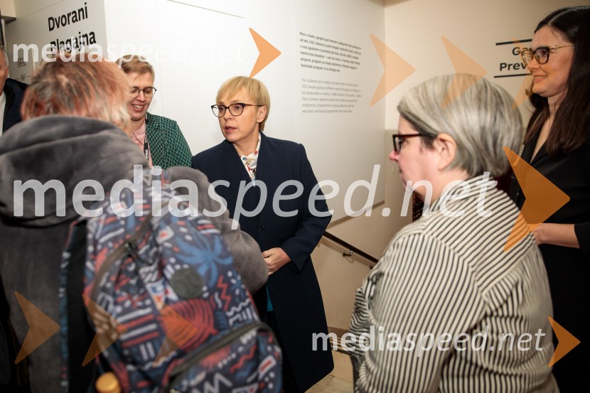  Polona Černič, Festival LGBT filma; dr. Nataša Pirc Musar, predsednica Republike Slovenije;  Metka Dariš, direktorica, Kinodvor;  ... 40. Festival LGBT filma, otvoritev