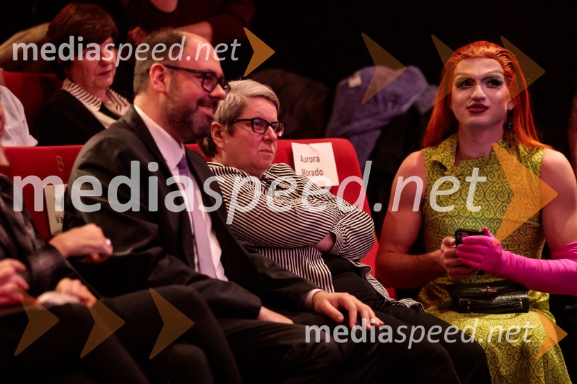  Nikolaos Vagdoutis;  Metka Dariš, direktorica, Kinodvor;  Aurora Morado40. Festival LGBT filma, otvoritev