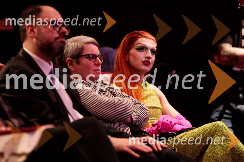  Nikolaos Vagdoutis;  Metka Dariš, direktorica, Kinodvor;  Aurora Morado40. Festival LGBT filma, otvoritev