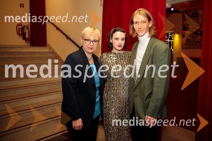 dr. Nataša Pirc Musar, predsednica Republike Slovenije;  Špela Setničar;  Jakob Tomšič40. Festival LGBT filma, otvoritev