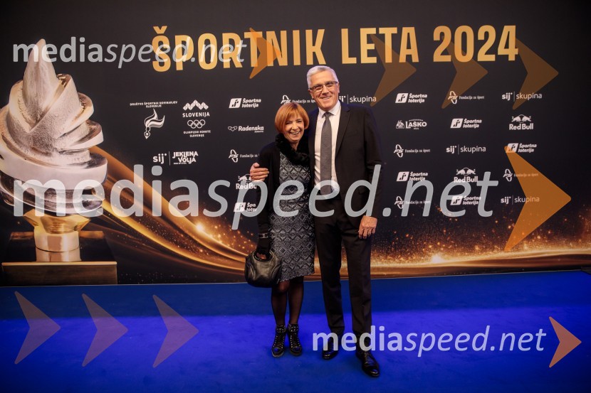  Valerija Vilfan;  Peter Vilfan, nekdanji poslanec, nekdanji košarkarŠportnik leta 2024, slavila Janja Garnbret in Tadej Pogačar