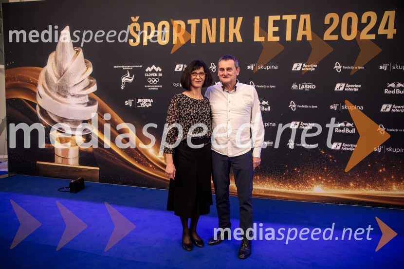  Marjeta Pogačar;  Mirko PogačarŠportnik leta 2024, slavila Janja Garnbret in Tadej Pogačar