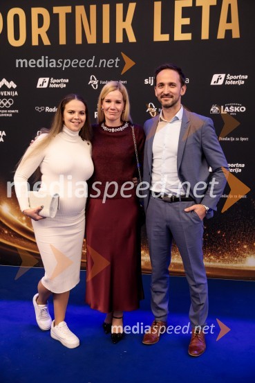  ... ;  Nina Bertoncelj;  Sašo Bertoncelj, telovadecŠportnik leta 2024, slavila Janja Garnbret in Tadej Pogačar