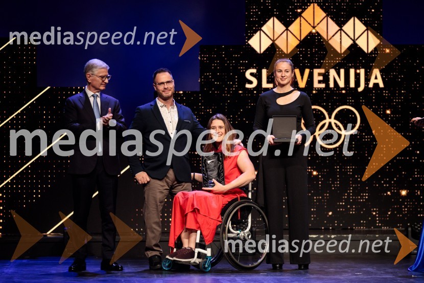  Franjo Bobinac, predsednik, Olimpijski komite Slovenije;  ... ;   Živa Lavrinc, paralokostrelka;  ... Športnik leta 2024, slavila Janja Garnbret in Tadej Pogačar