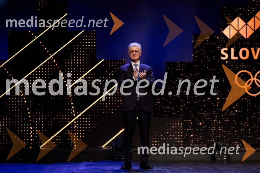  Franjo Bobinac, predsednik, Olimpijski komite SlovenijeŠportnik leta 2024, slavila Janja Garnbret in Tadej Pogačar