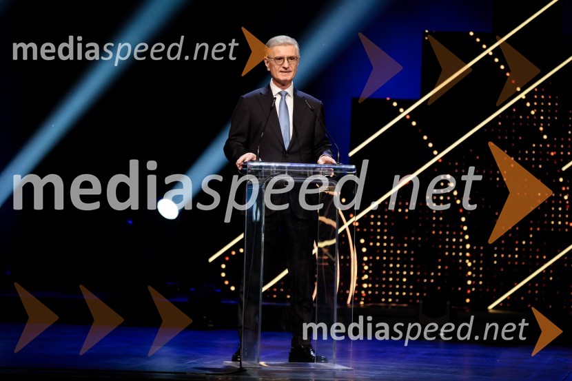  Franjo Bobinac, predsednik, Olimpijski komite SlovenijeŠportnik leta 2024, slavila Janja Garnbret in Tadej Pogačar