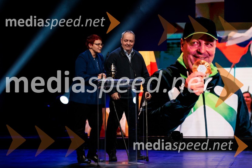  ... ;   Franček  Gorazd Tiršek, slovenski paraolimpijec in strelecŠportnik leta 2024, slavila Janja Garnbret in Tadej Pogačar