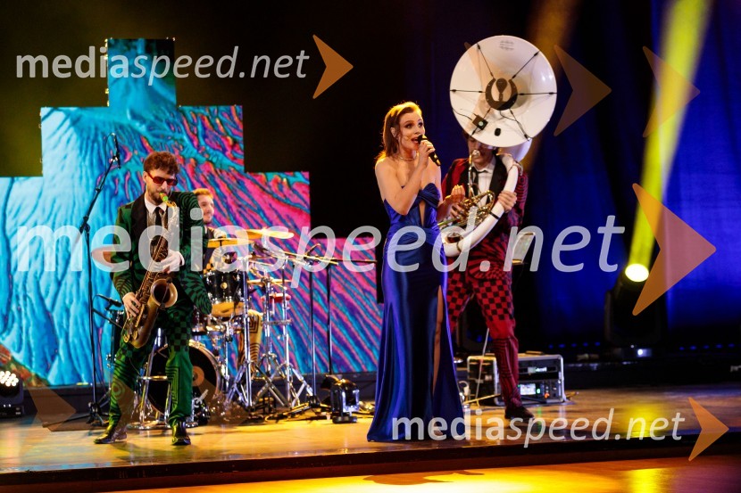  Luka Belič, Pantaloons;  Flora Ema Lotrič, pevka;  Aljaž Markežič, PantaloonsŠportnik leta 2024, slavila Janja Garnbret in Tadej Pogačar