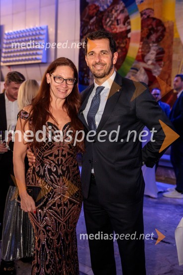  Katja Mlakar, direktorica, agencija AVI;  Marko  Mlakar, direktor in partner, Amrop AdriaŠportnik leta 2024, slavila Janja Garnbret in Tadej Pogačar