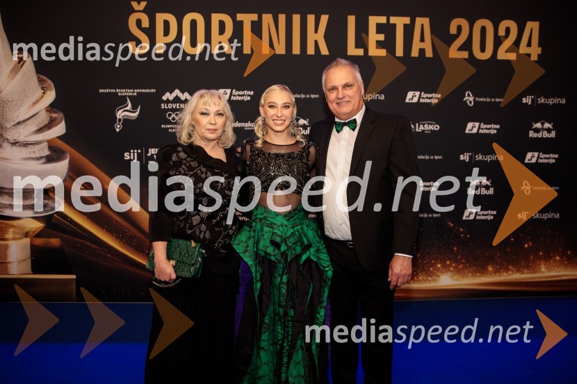  Darja Garnbret;  Janja Garnbret, športna plezalka;  Vili GarnbretŠportnik leta 2024, slavila Janja Garnbret in Tadej Pogačar