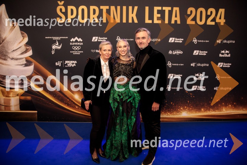  Alenka  Lukić, prof. za oblikovanje na Srednji šoli za oblikovanje MB;  Janja Garnbret, športna plezalka;  Marko Lukić, lastnik in direktor družbe Lumar IGŠportnik leta 2024, slavila Janja Garnbret in Tadej Pogačar