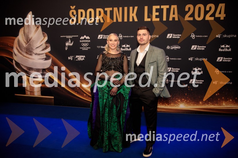  Janja Garnbret, športna plezalka;  Toni Vodišek, kajtarŠportnik leta 2024, slavila Janja Garnbret in Tadej Pogačar