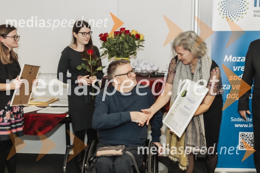  Kaja Bračič;  Stojan  Rozman; mag. Natalie Cvikl Postružnik, Insights, Ltd.Horus in Adrastos 2024, podelitev nagrad