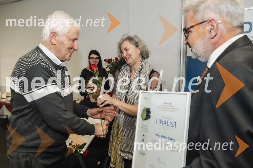  Viktor Žakelj; mag. Natalie Cvikl Postružnik, Insights, Ltd.;  ... Horus in Adrastos 2024, podelitev nagrad