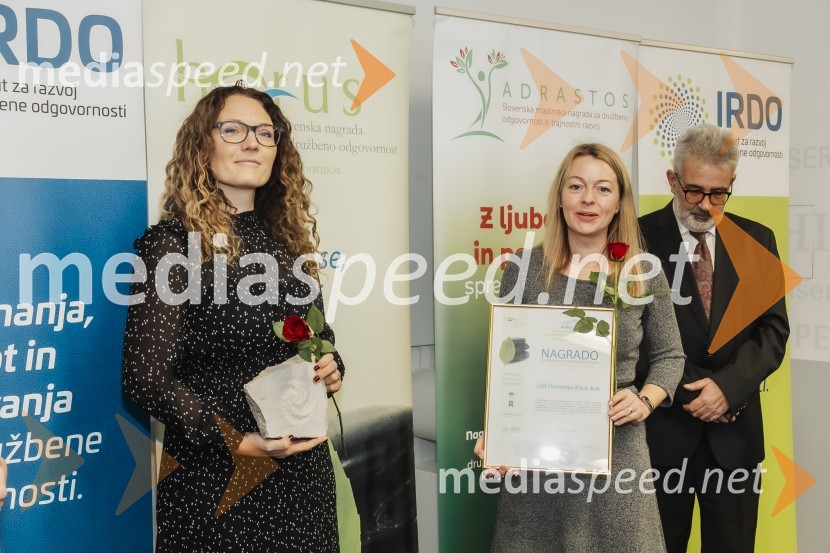  Saša Vidmar;  Metka Šilar Šturm, Nicelabel;  ... Horus in Adrastos 2024, podelitev nagrad