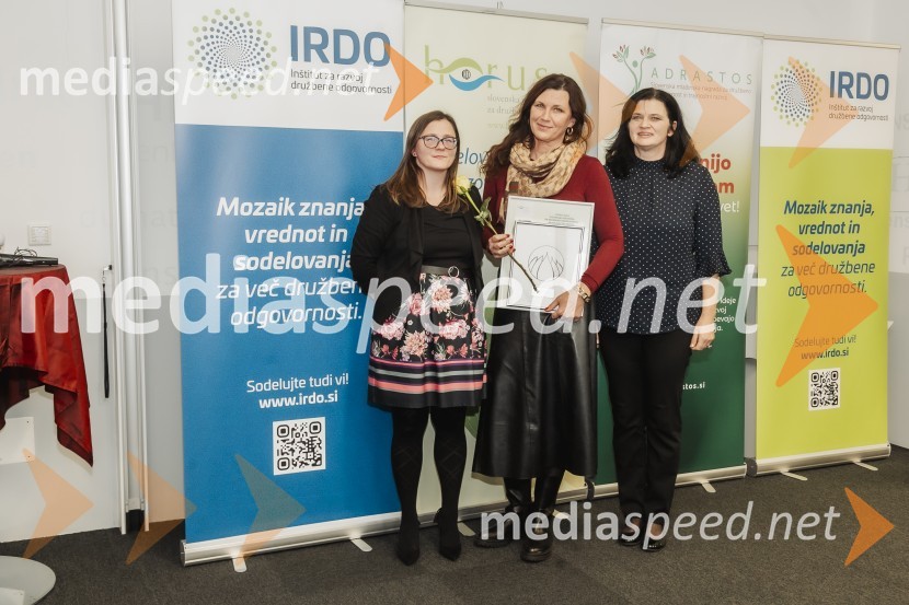  ... ;  ... ; mag. Anita Hrast, direktorica, Inštitut IRDO, Inštitut za razvoj družbene odgovornosti Horus in Adrastos 2024, podelitev nagrad