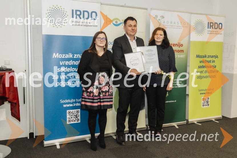  ... ;  Miro Peharda; mag. Anita Hrast, direktorica, Inštitut IRDO, Inštitut za razvoj družbene odgovornosti Horus in Adrastos 2024, podelitev nagrad