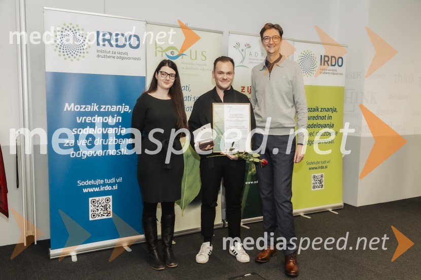  Kaja Bračič;  Gašper Nitraljevski;  Anej IrgoličHorus in Adrastos 2024, podelitev nagrad