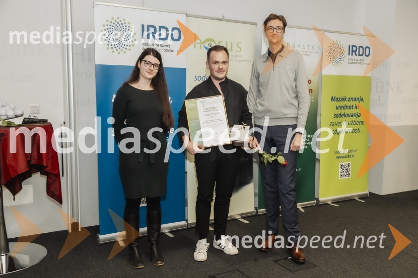  Kaja Bračič;  Gašper Nitraljevski;  Anej IrgoličHorus in Adrastos 2024, podelitev nagrad