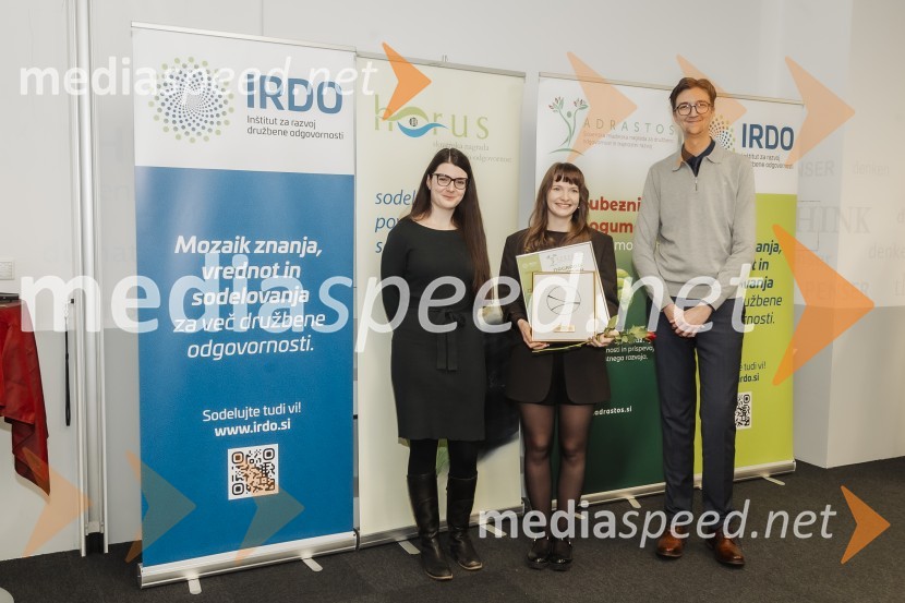  Kaja Bračič;  Mojca Mesner;  Anej IrgoličHorus in Adrastos 2024, podelitev nagrad