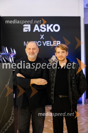  Dime Rangelov;  Matic Veler, modni oblikovalecAsko odprl svoj prvi showroom v Sloveniji z modnim oblikovalcem Maticem Velerjem