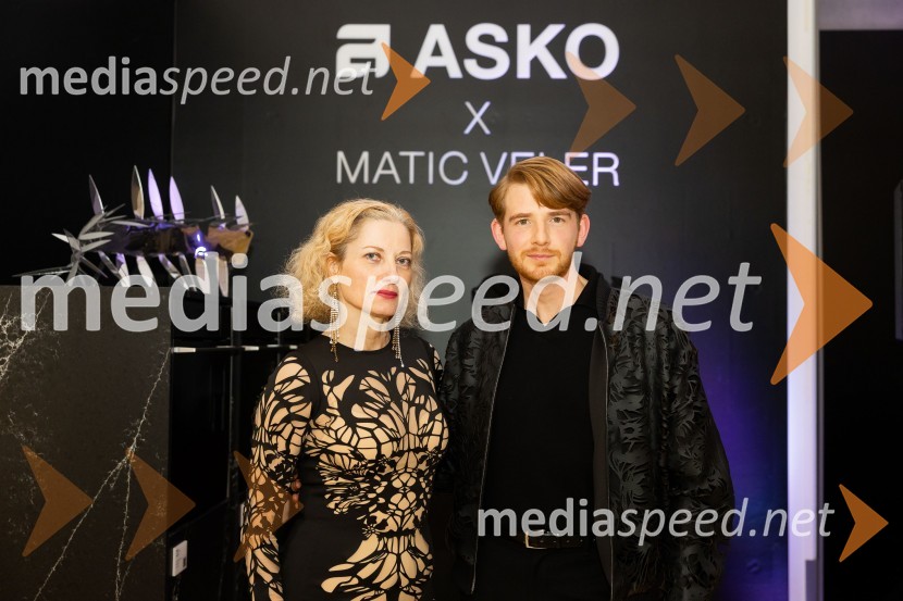 Hermina Kovačič, strokovnjakinja za komuniciranje;  Matic Veler, modni oblikovalecAsko odprl svoj prvi showroom v Sloveniji z modnim oblikovalcem Maticem Velerjem