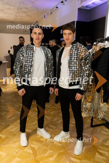  Srečko Kuzeljević;  Nac Visočnik, manekenAsko odprl svoj prvi showroom v Sloveniji z modnim oblikovalcem Maticem Velerjem