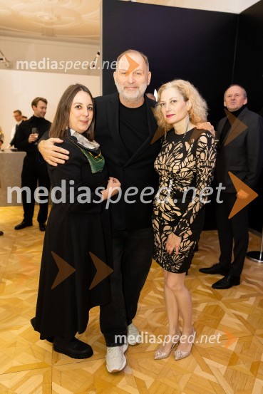  Barbara Pokorny;  Dime Rangelov;  Hermina Kovačič, strokovnjakinja za komuniciranjeAsko odprl svoj prvi showroom v Sloveniji z modnim oblikovalcem Maticem Velerjem