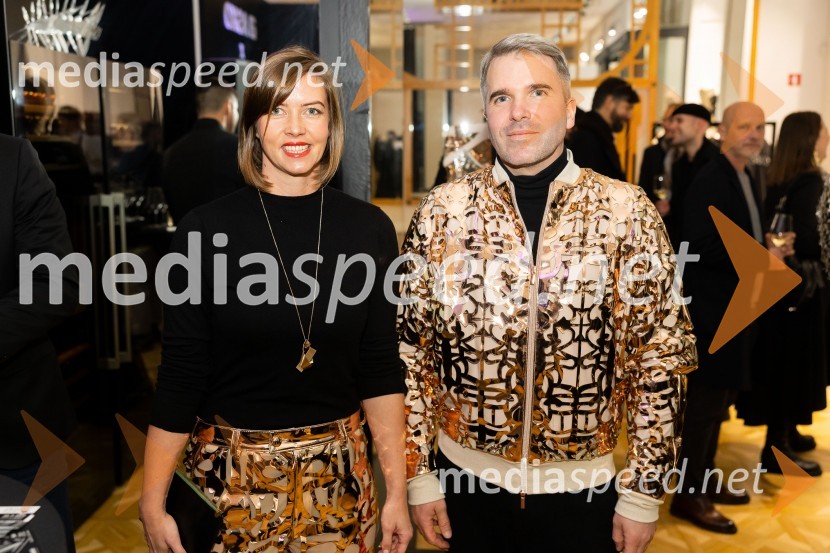  Teja Roglič, odnosi z javnostmi LJFW;  Sašo Kralj, odnosi z javnostmi, LJFWAsko odprl svoj prvi showroom v Sloveniji z modnim oblikovalcem Maticem Velerjem